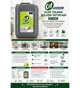Cif Pro Elde Yıkama Bulaşık Deterjanı 20 lt.