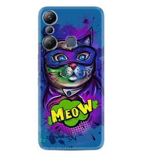 Infınix Hot 20i Kılıf Silikon Desen Özel Seri Super Meow 1715