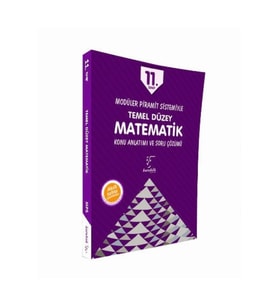 Karekök Yayınları Karekök Yayınları 11. Sınıf Temel Düzey Matematik Konu Anlatım (Çok Renkli)
