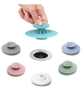 Küvet Lavabo Banyo Tıkacı Süzgeci Gider Tıkacı 2 Kademeli Tıkaç 2 Adet Alana 1 Adet Bedava