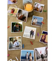 10 Adet 10x10 Fotoğraf Baskı + 10 Adet Renkli Mandal + 2 Metre İpli Set