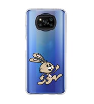 Poco X3 PRO / X3 NFC Uyumlu Tavşan Tasarımlı Şeffaf Telefon Kılıfı
