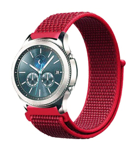 Huawei Watch GT GT2 GT3 GT4 42mm/Honor Magic 2 Kordon Hasır Band (Kırmızı)