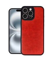 iPhone 16 Pro Max Kılıf Aras Deri Kapak - Kırmızı