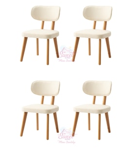 Masal Ahşap Gürgen Sandalye  4 Lü Set Cafe,Restaurant,Mutfak,Salon,Yemek Odası Sandalyesi