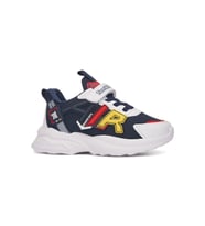 Günlük Erkek Kız Çocuk Sneaker Lastik Bağcıklı Cırtlı Hafif  Spor Ayakkabı 080 (Beyaz - Kırmızı)