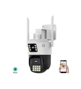 RADEX Rx-23ai Smart Güvenlik Kamerası 2 Kameralı 3mp Wi-fi Ptz Renkli Gece Görüş (Beyaz)