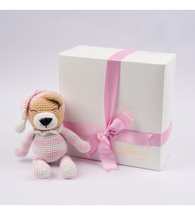Amigurumi Pijamalı Pembe Ayıcık Bebek Hediyesi