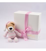 Amigurumi Pijamalı Pembe Ayıcık Bebek Hediyesi