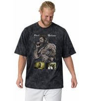 Tasarım Post Malone Rapper Şarkıcı Baskılı Unisex Oversize Vintage Yıkamalı Tişört