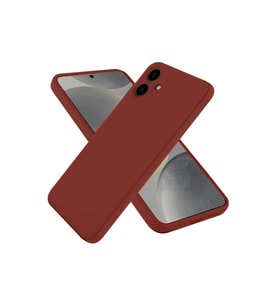 Samsung Galaxy A06 Kılıf First Silikon - Bordo