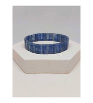 Kyanit Taşı Üst Segment Özel Çubuk Kesim Bileklik (17-18cm) (51292)