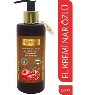 Nar Özlü El, Yüz ve Vücut Bakım Kremi 250 Ml  Nemlendirici ve Onarıcı Vücut