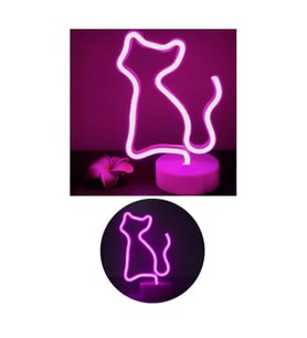 Neon Işık Gece Lambası Ev için Neon Lamba Düğün Parti Dekoru için Duvar Dekoru Kedi Tasarımlı