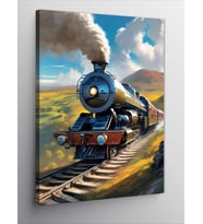 Kanvas Tablo Retro Tren