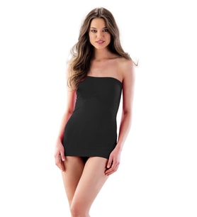 SİYAH MI Emay 5005 Soft Desenli Straplez Atlet