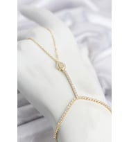 Mey İthalat® Renk Pirinç Zirkon Taşlı Damla Model Şahmeran