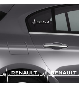 Renault Latitude İçin Uyumlu Aksesuar Oto Ritim Sticker 2 Adet 20*9 Cm