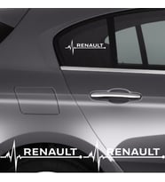 Renault Latitude İçin Uyumlu Aksesuar Oto Ritim Sticker 2 Adet 20*9 Cm