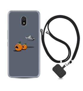 Xiaomi Redmi 8A 8 Pro 9C 9T 10C 11T Pro Kılıf Boyun Askılı Silikon Orange Escape 1374