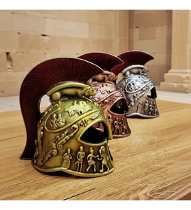 Metal Dekoratif Şövalye Miğferi - Tarihi Tasarım - 10x5 cm