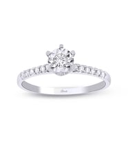 0.15 Ct. Tektaş Pırlanta Yüzük 6 Tırnaklı