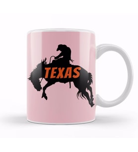 Texas Vintage Retro Kupa Bardak Porselen