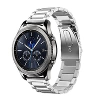 Huawei Watch Gt/Gt2/Gt2e/Gt2 Pro/Gt3/Gt3 Pro/Watch 3 / 3 Pro Metal Katlamalı Çelik Kordon 46mm (Gümüş)