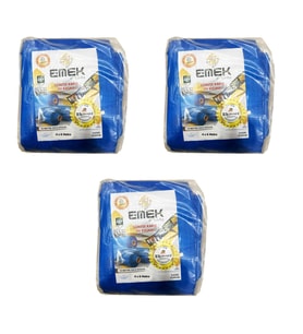 Emek Çadır Kumaşı Branda Tente UV Güneşlik Gölgelik Koruma Yağmur Su Geçirmez - 4x6 Metre - 3 Paket