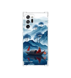 PrintiFy Samsung Galaxy Note20ultra ile Uyumlu Simya Serisi Sonsuz Akış Tasarımlı Uv Baskılı Köşe Korumalı Antişok Kılıf