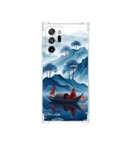 PrintiFy Samsung Galaxy Note20ultra ile Uyumlu Simya Serisi Sonsuz Akış Tasarımlı Uv Baskılı Köşe Korumalı Antişok Kılıf