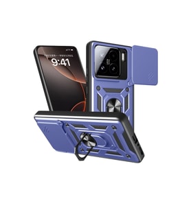 Xiaomi Mi 15 Kılıf Pars Lens Yüzüklü Silikon - Lacivert