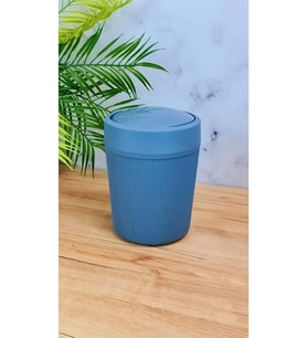 Pratik ve şık 4.2 Lt Akrilik Tezgah Üstü Çöp Kovası, Gri renk