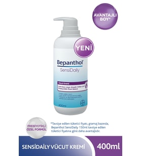 Bepanthol Sensidaily Pompalı Vücut Kremi 400 ml
