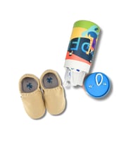 Hopfrög Recycled Canvas Hyper Eco Sarı Barefoot Patik (Hediye Seti)