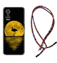 General Mobile GM 21 Pro GM 22 Pro Plus Kılıf Boyun Asklı Rasta Silikon Ay ve Flamingo 1775