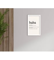 BK Home Godfather Baba Tasarımlı Dekoratif Ahşap Beyaz Çerçeveli Tablo-7