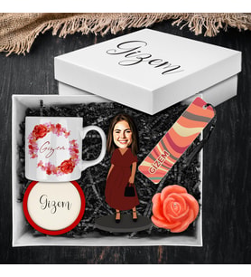 Motto Gift Kadınlara Özel Tasarım Karikatür Biblolu Hediye Kutusu 113029