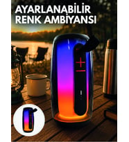 Rgb Aydınlatmalı Kablosuz Bluetooth Hoparlör Usb Bellek Tf Kart Destekli