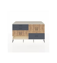 Kronos Konsol 3 Raflı 3 Çekmeceli 4 Kapaklı 176x59x99 Aytaşı-Çam/Antrasit