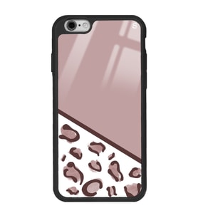 iPhone 6 Plus Kahve Leopar Tasarımlı Glossy Telefon Kılıfı