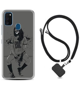 Samsung M21 M22 M23 M30 M31S M32 Kılıf Boyun Askılı Silikon Purest Evil 1627