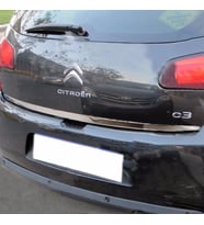 CITROEN C3 Formlu Krom Bagaj Alt Çıta 2010-2015 Paslanmaz Çelik