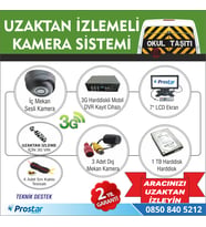 Okul Ve Servis Taşıtları İçin 1 Tb Kayıtlı 3G Destekli Kamera