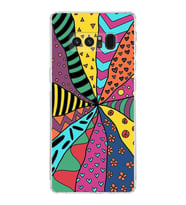 PrintiFy Samsung Galaxy Note 8 ile Uyumlu Retro Color 4  Kamera Korumalı Şeffaf  Kılıf