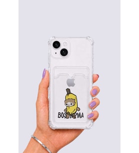 iPhone 15 Kartlıklı Boş Yapma Desenli Kılıf