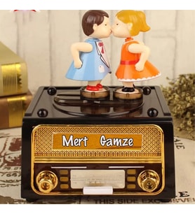 Kişiye Özel Nostaljik Radyo Görünümlü Müzik Kutusu