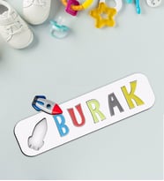BK Toys Çocuklara Özel İsimli Figürlü Ahşap Eğitici Yapboz Puzzle-27