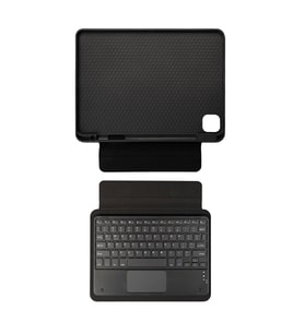 Lexroo iPad 11.Nesil 2025 Border Keyboard Bluetooh Bağlantılı Standlı Klavyeli Tablet Kılıfı - Siyah
