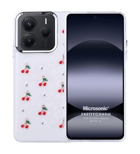 Microsonic Xiaomi Redmi Note 14 4G Kılıf PrettyCharm Cherry (Kırmızı)